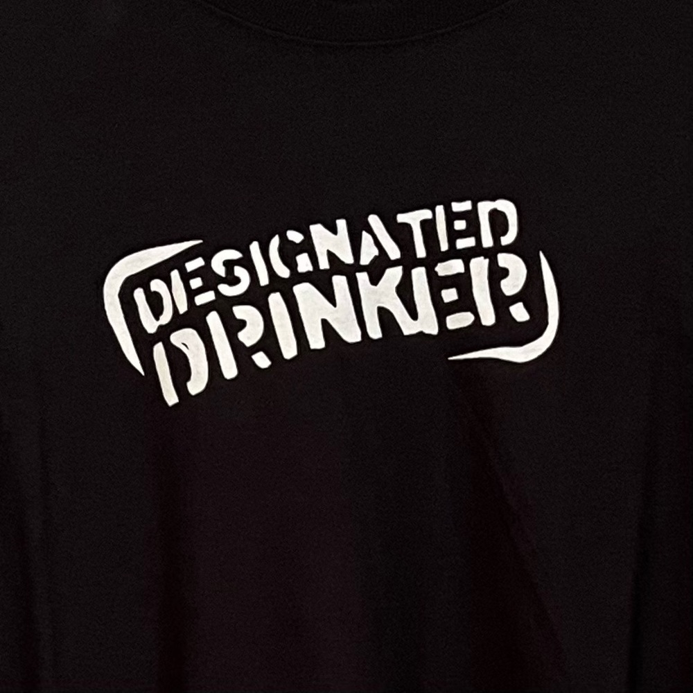 Men’s Black “Designated Drinker” T-Shirt - Picture 2 of 3